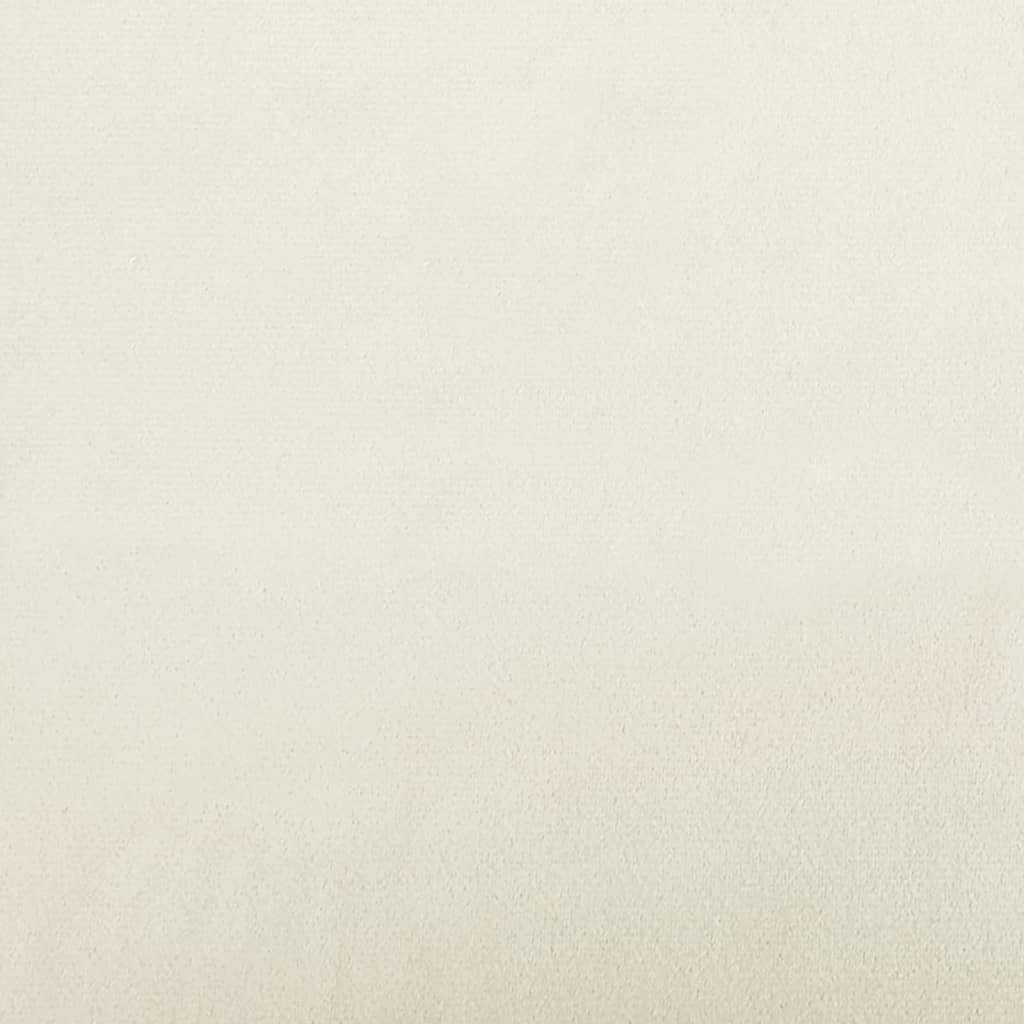 Fåtölj Gräddvit 63x76x80 cm sammet