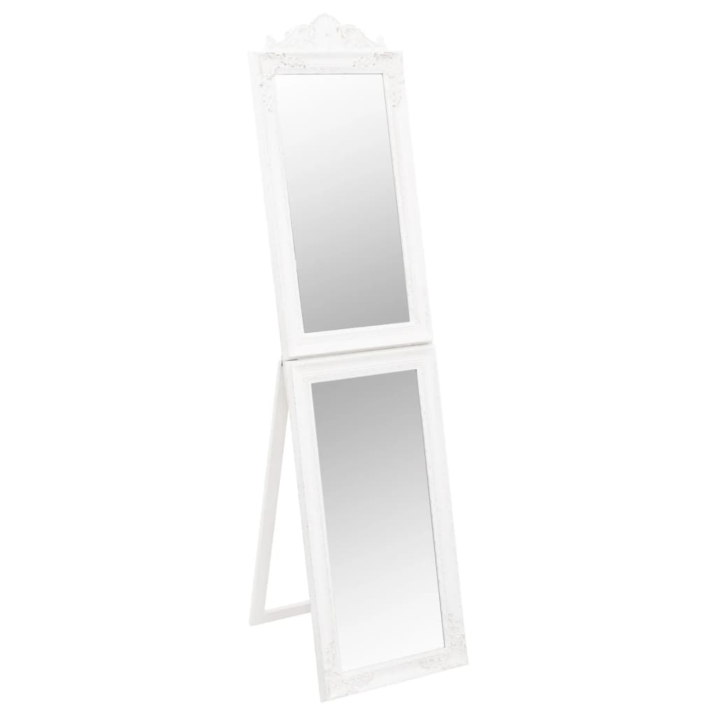 Väggspegel Fristående spegel Vit 40x160 cm