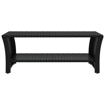 Soffbord Svart 100x50x40 cm konstrotting