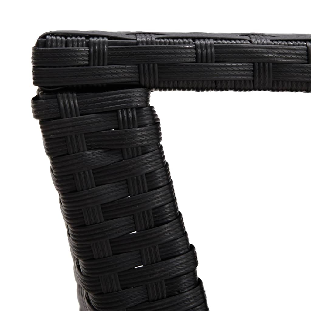 Soffbord Svart 100x50x40 cm konstrotting