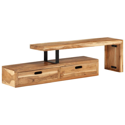 TV-bänk (118-200) x 30x40 cm massivt trä akacia
