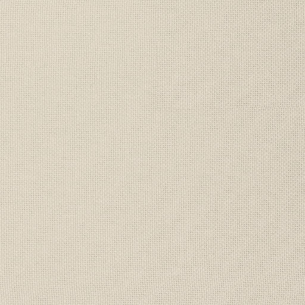 Fåtölj Gräddvit Vilstol med fotpall Tyg