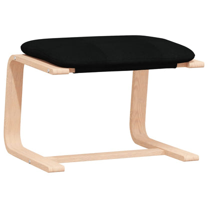 Fåtölj Svart Vilstol med fotpall Tyg