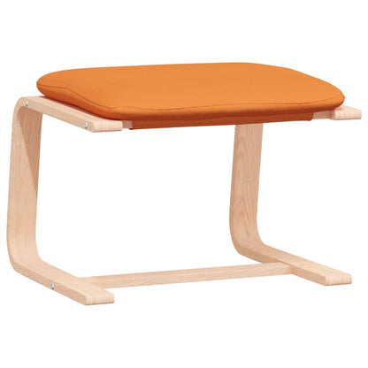 Fåtölj Gul Mörkgul Vilstol med fotpall tyg