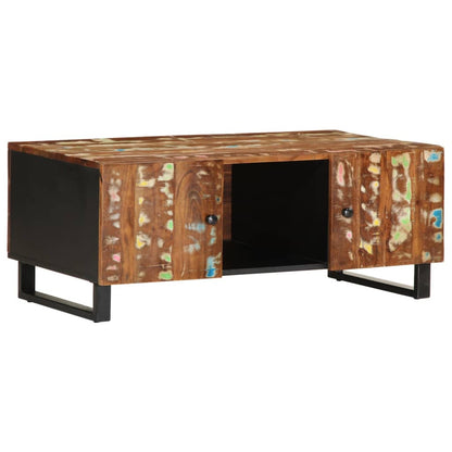 Soffbord Trä 100x54x40 cm massivt återvunnet och