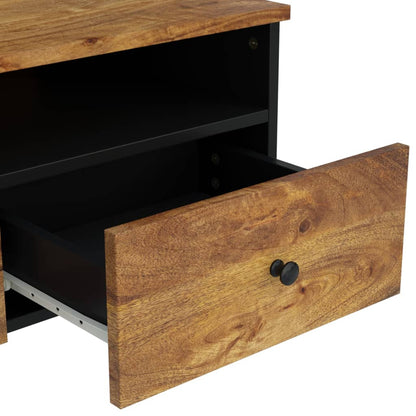 Soffbord Trä 80x54x40 cm massivt mangoträ och