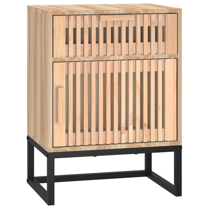 Sängbord 2 st 40x30x55,5 cm konstruerat trä&järn