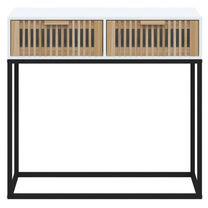 Avlastningsbord Konsollbord Vit 80x30x75 cm järn