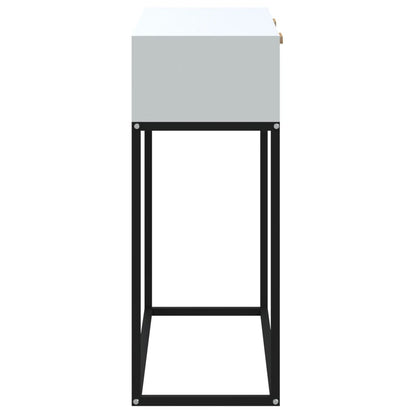 Avlastningsbord Konsollbord Vit 80x30x75 cm järn
