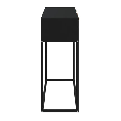 Avlastningsbord Konsollbord Svart 105x30x75 cm järn