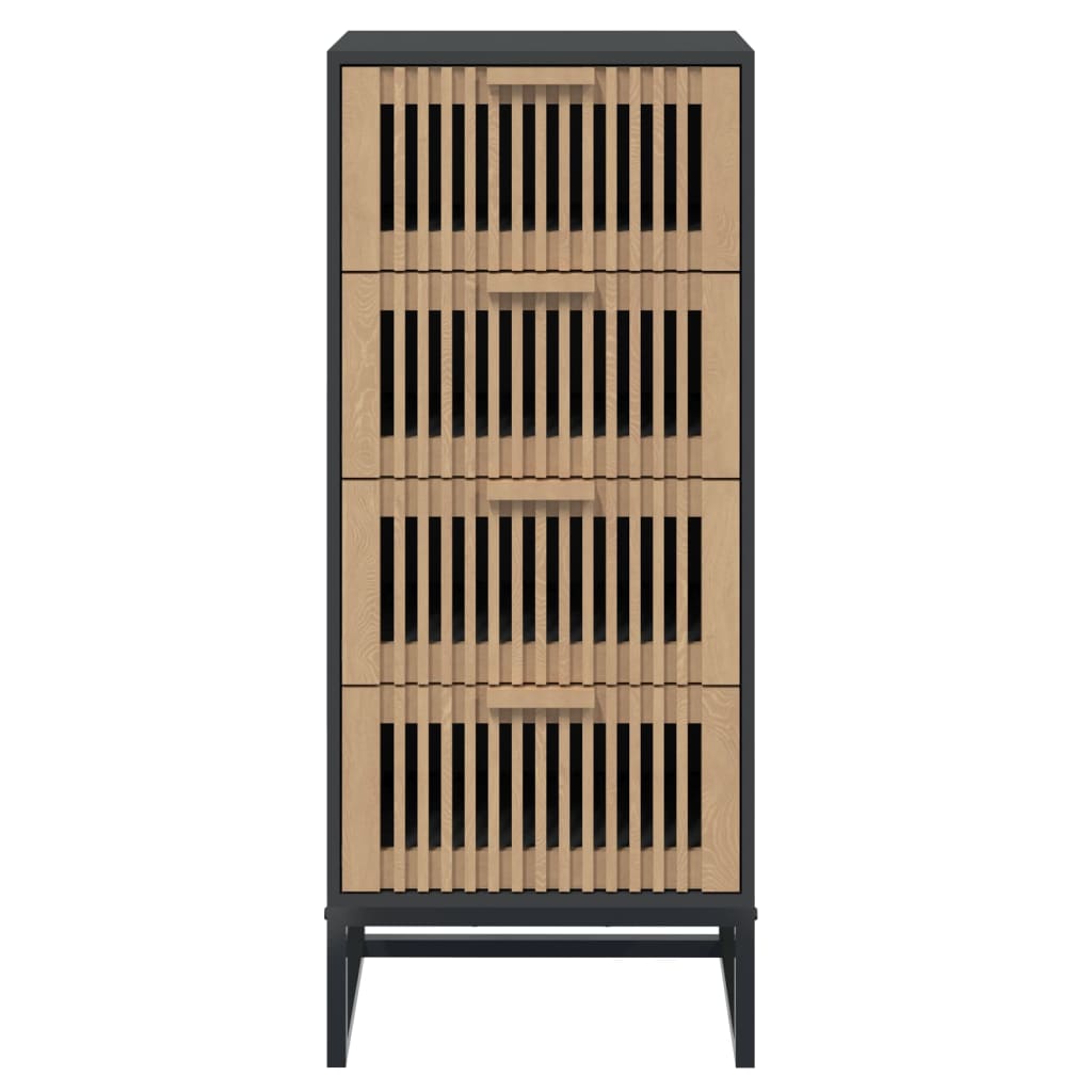 Skåp Svart 40x30x95 cm