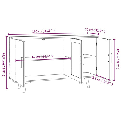 Skänk Vit 105x30x65,5 cm