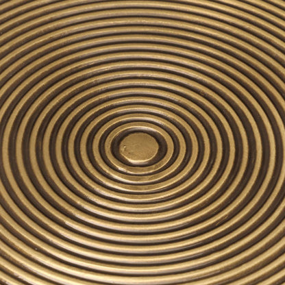 Soffbord Svart 2 st mässing och metall