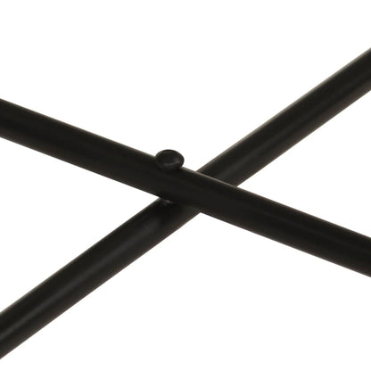 Soffbord Svart 2 st mässing och metall