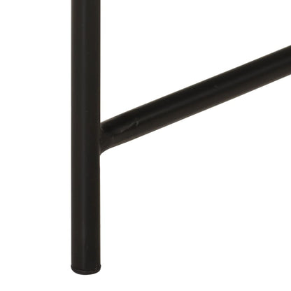 Soffbord Svart 2 st mässing och metall