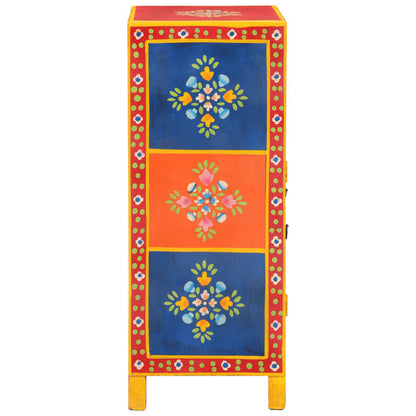 Skänk Trä Handmålad 54x30x74 cm massivt mangoträ