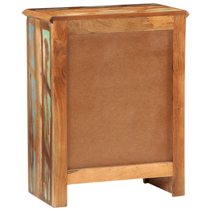 Skänk Trä med 2 dörrar 55x30x70 cm massivt återvunnet trä