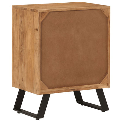 Skänk Trä med 2 dörrar 55x36x72 cm massivt akaciaträ