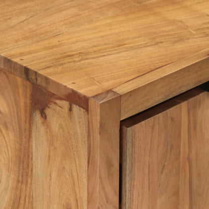 Skänk Trä med 2 dörrar 55x36x72 cm massivt akaciaträ