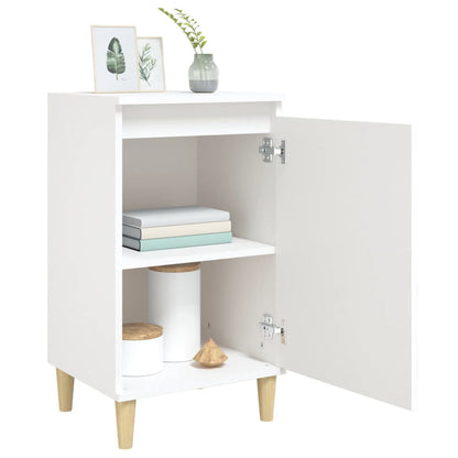 Sängbord 2 st vit 40x35x70 cm konstruerat trä