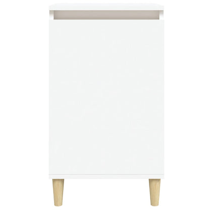 Sängbord 2 st vit 40x35x70 cm konstruerat trä