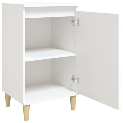 Sängbord 2 st vit 40x35x70 cm konstruerat trä