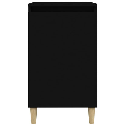 Sängbord 2 st svart 40x35x70 cm konstruerat trä