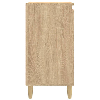 Sängbord 2 st sonoma-ek 40x35x70 cm konstruerat trä