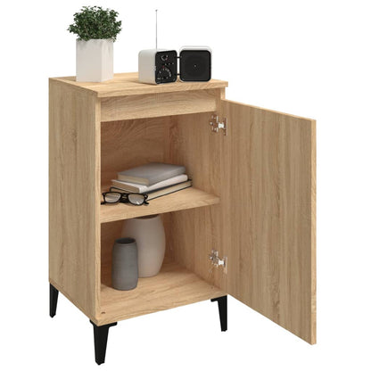 Sängbord 2 st sonoma-ek 40x35x70 cm konstruerat trä