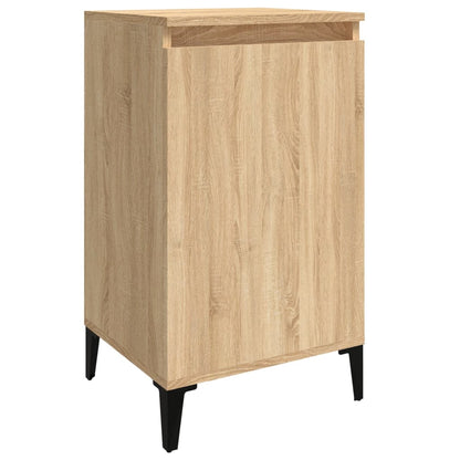 Sängbord 2 st sonoma-ek 40x35x70 cm konstruerat trä