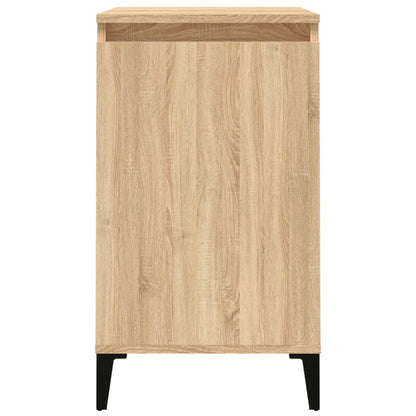 Sängbord 2 st sonoma-ek 40x35x70 cm konstruerat trä