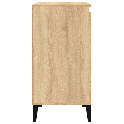 Sängbord 2 st sonoma-ek 40x35x70 cm konstruerat trä