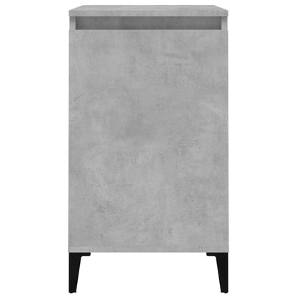 Sängbord 2 st betonggrå 40x35x70 cm konstruerat trä