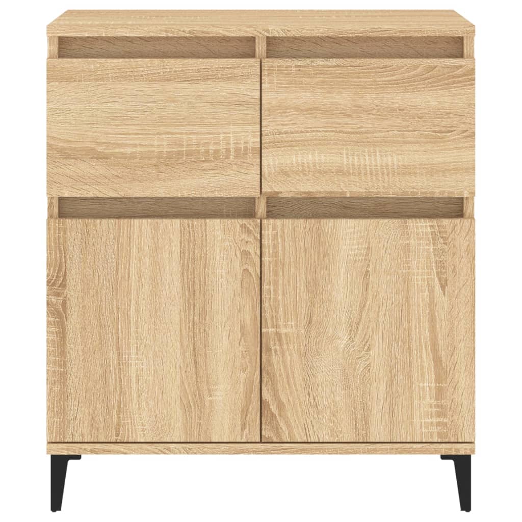 Byrå sonoma-ek 60x35x70 cm konstruerat trä