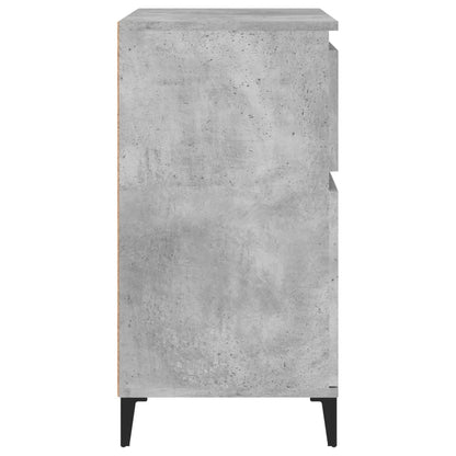Byrå betonggrå 60x35x70 cm konstruerat trä