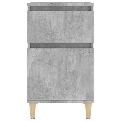 Sängbord betonggrå 2 st 40x35x70 cm