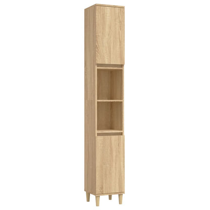 Badrumsskåp Sonoma Ek 30x30x190cm