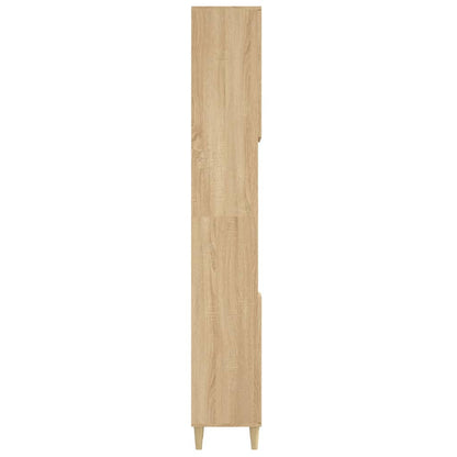 Badrumsskåp Sonoma Ek 30x30x190cm