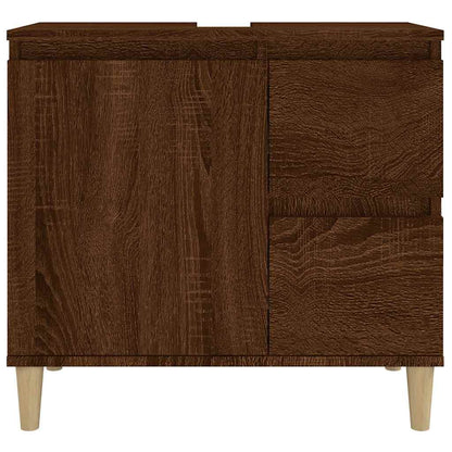 Badrumsskåp Brun Ek 65x33x60 cm