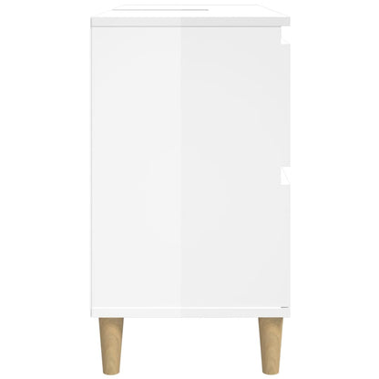 Badrumsunderskåp Högglans Vit 80x33x60 cm