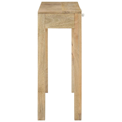 Avlastningsbord Konsollbord Trä 110x30x75 cm massivt blekt mangoträ