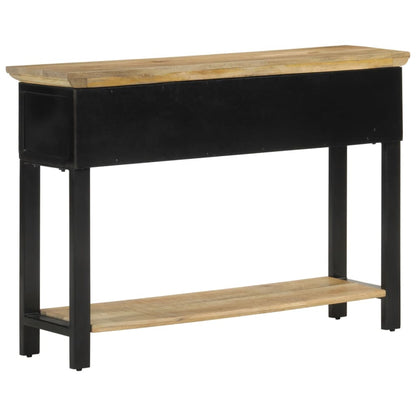 Avlastningsbord Konsollbord Trä 110x30x75 cm massivt grovt mangoträ