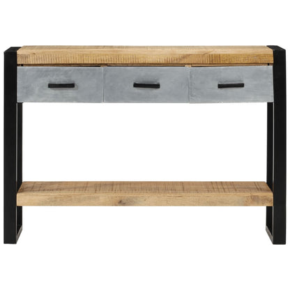 Avlastningsbord Konsollbord Trä 110x30x76 cm massivt grovt mangoträ