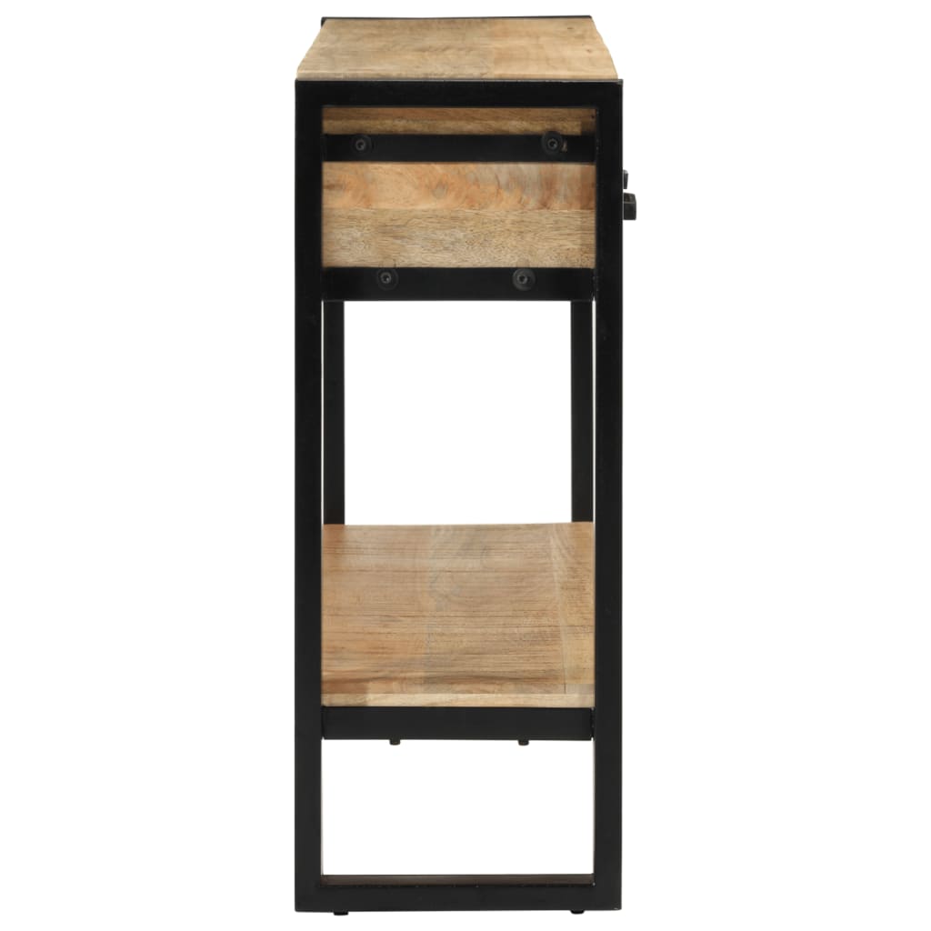 Avlastningsbord Konsollbord Trä 110x30x76 cm massivt grovt mangoträ