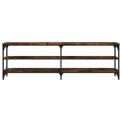 TV-Möbel Rökfärgad Ek TV-Bänk 160x30x50 cm