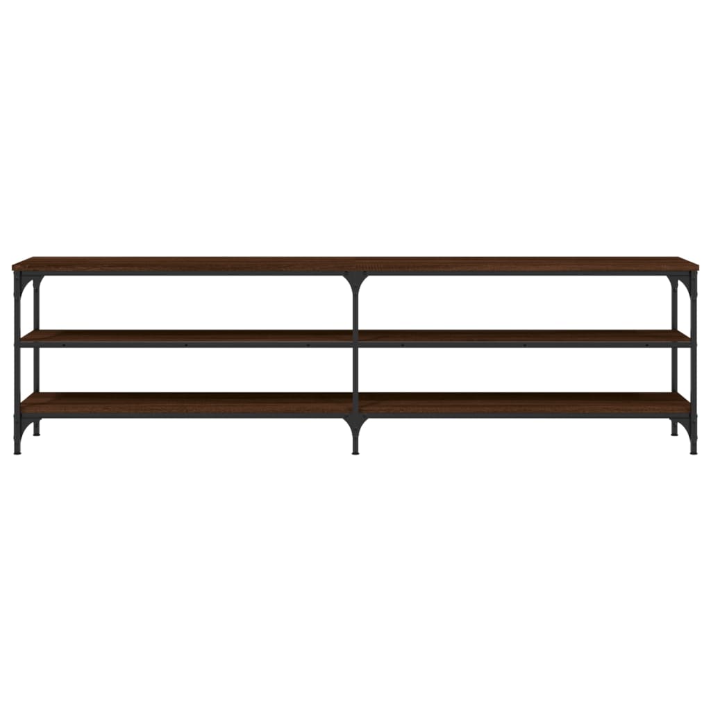 TV-Möbel Brun Ek TV-Bänk 180x30x50 cm och metall