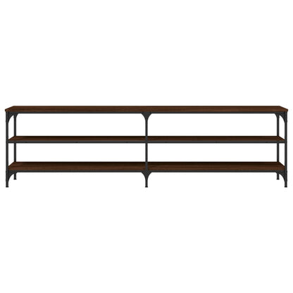 TV-Möbel Brun Ek TV-Bänk 180x30x50 cm och metall