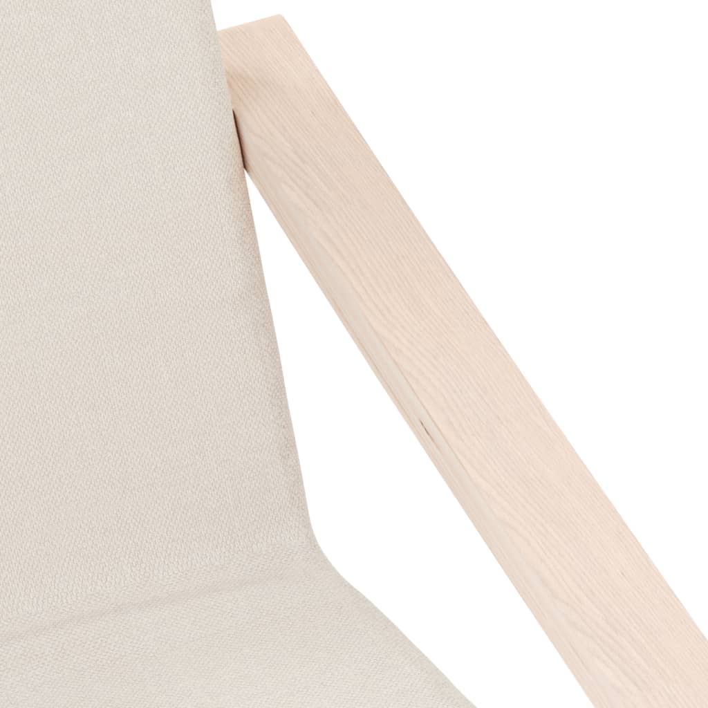 Fåtölj Gräddvit Vilstol tyg