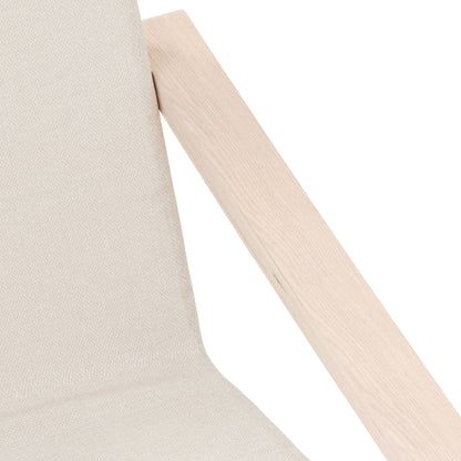 Fåtölj Gräddvit Vilstol tyg