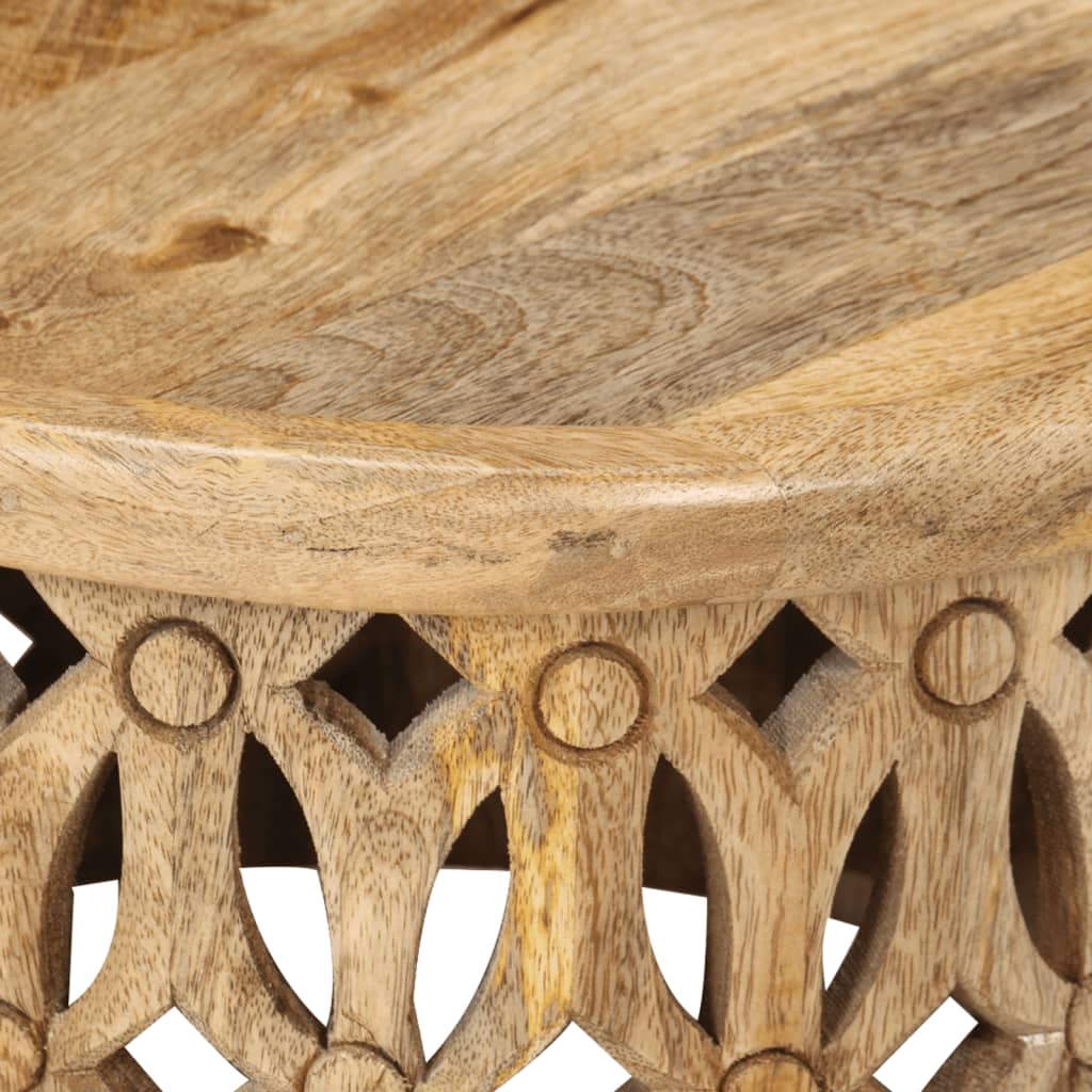 Soffbord Trä 2 st massivt mangoträ